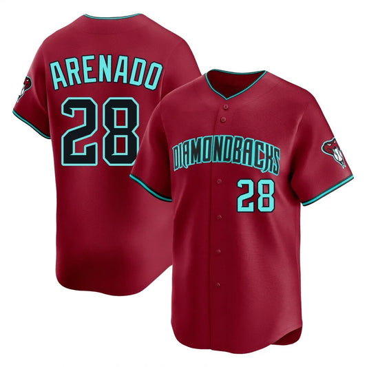 Arizona Diamondbacks #28 Nolan Arenado Player Red RONA Limited Home Game Stitched Jerseys