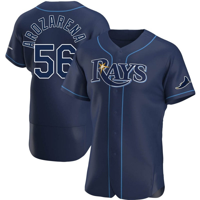 Tampa Bay Rays #56 Randy Arozarena Navy RONA Alternate Jersey