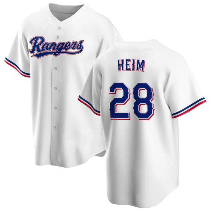 Texas Rangers #28 Jonah Heim White RONA Cool Base Stitched Jersey