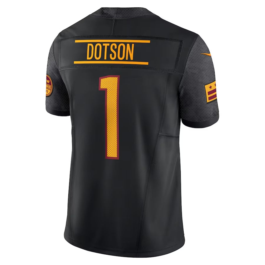 W.Commanders #1 Jahan Dotson Alternate Vapor F.U.S.E. Limited Jersey - Black RONA