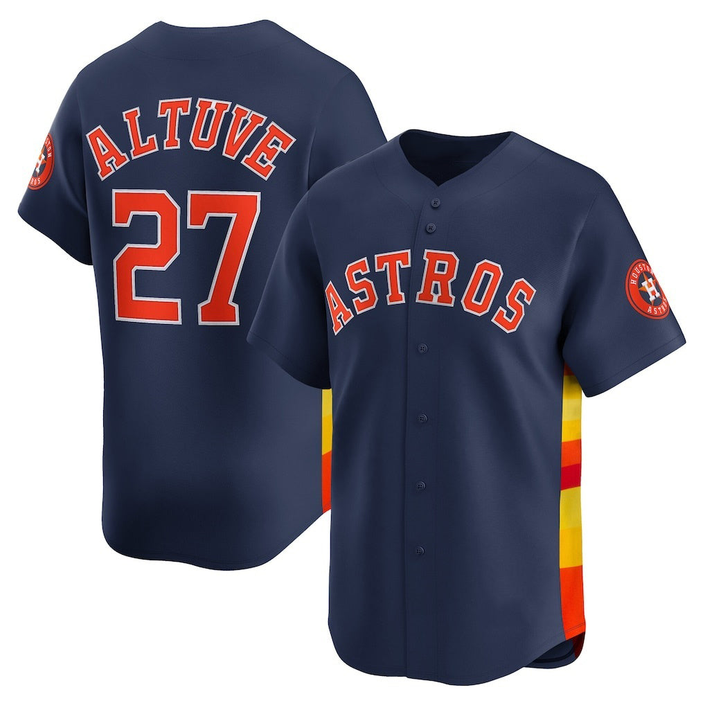 Houston Astros #27 Jose Altuve Navy RONA Alternate Limited Player Jersey