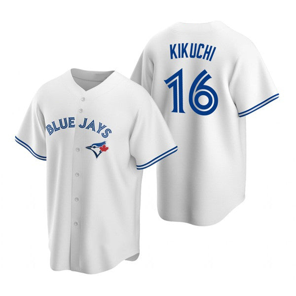 Toronto Blue Jays #16 Yusei Kikuchi White RONA Cool Base Stitched Jersey