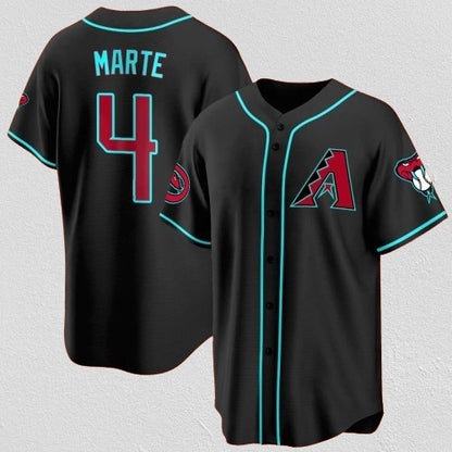 Arizona Diamondbacks #4 Ketel Marte Black RONA 2024 Cool Base Stitched Jersey