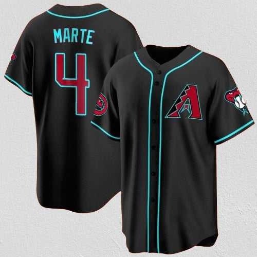 Arizona Diamondbacks #4 Ketel Marte Black RONA 2024 Cool Base Stitched Jersey