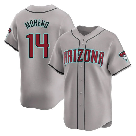 Arizona Diamondbacks #14 Gabriel Moreno Player Gray RONA Road Limited Home Game Stitched Jerseys