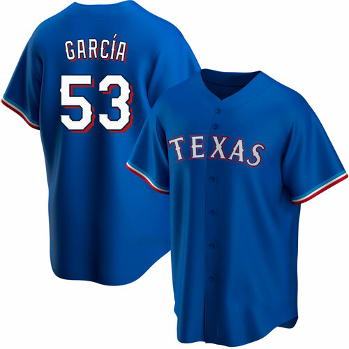 Texas Rangers #53 Adolis Garcia Blue RONA Cool Base Stitched Jersey