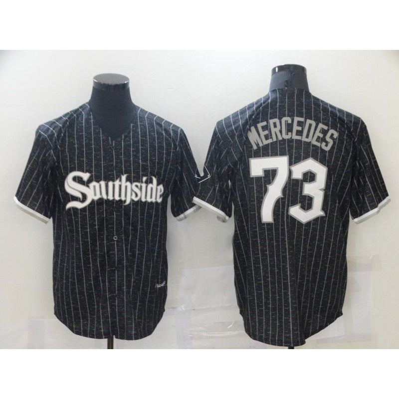 Chicago White Sox #73 Yermin Mercedes City Edition Black RONA Game 2021 Jerseys