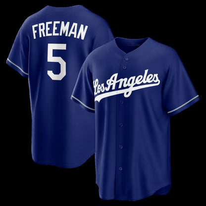 Los Angeles Dodgers #5 Freddie Freeman Royal RONA Alternate Replica Jersey
