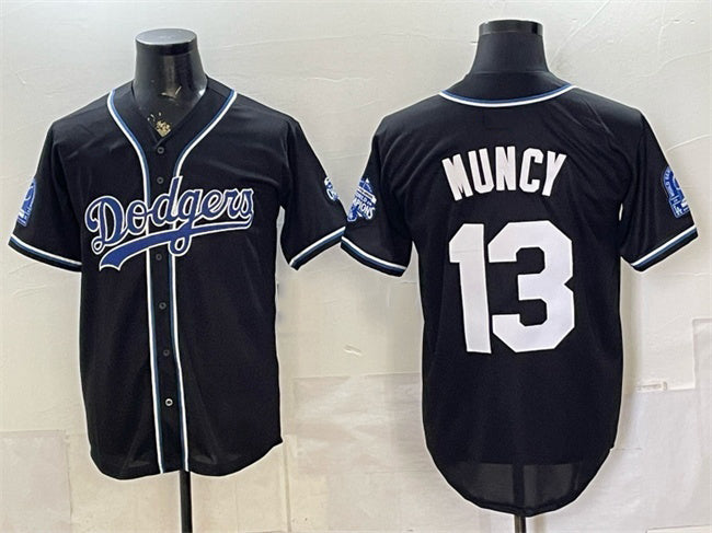 Los Angeles Dodgers #13 Max Muncy B2B Champs 2026 Black RONA Out Style Vapor Limited Stitched Jersey