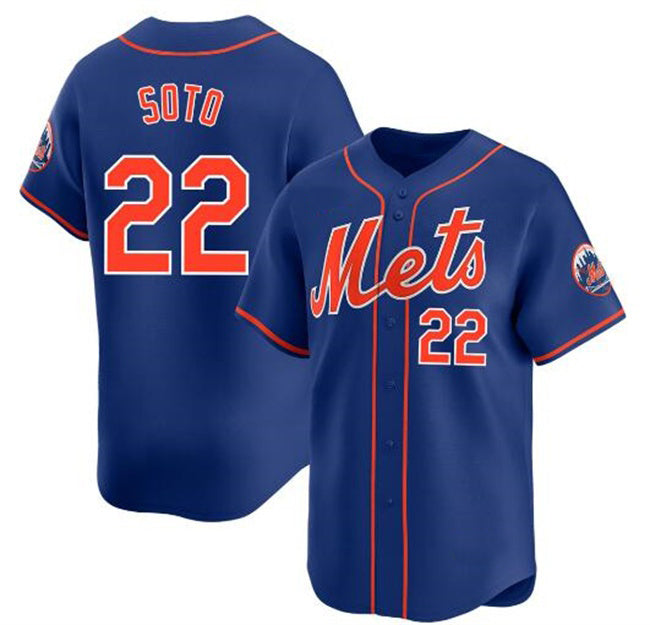 New York Mets #22 Juan Soto Royal RONA 2024 Alternate Limited Stitched Jersey