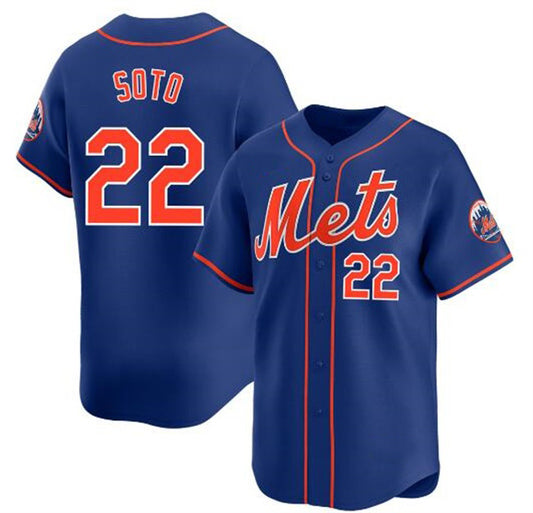 New York Mets #22 Juan Soto Royal RONA 2024 Alternate Limited Stitched Jersey