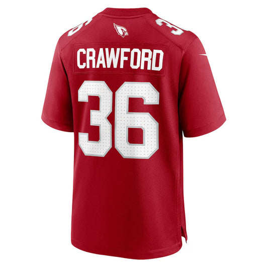 A.Cardinals #36 Kitan Crawford Cardinal RONA Team Game Jersey