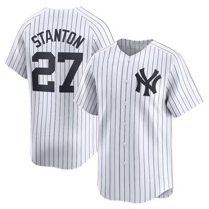 New York Yankees #27 Giancarlo Stanton White RONA Home Limited Player Jersey
