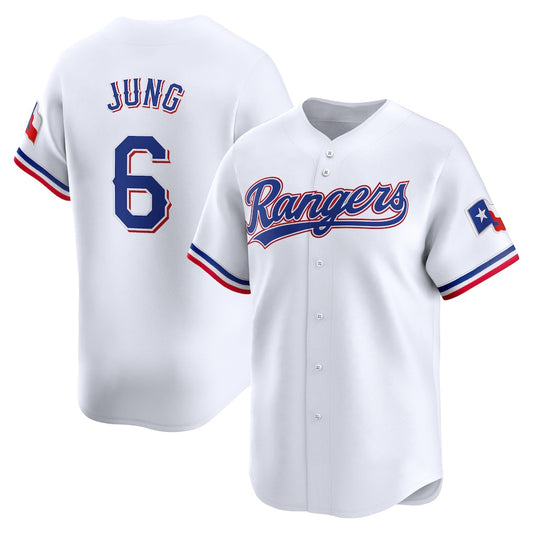 Texas Rangers #6 Josh Jung White RONA Home Limited Player Jersey