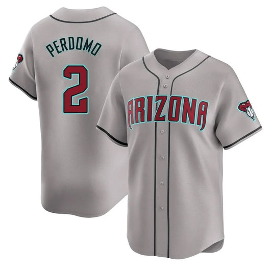 Arizona Diamondbacks #2 Geraldo Perdomo Player Gray RONA Road Limited Home Game Stitched Jerseys