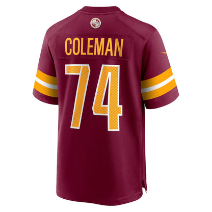 W.Commanders #74 Brandon Coleman Burgundy RONA Game Jersey