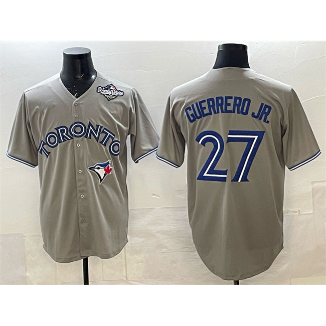 Toronto Blue Jays #27 Vladimir Guerrero Jr. Gray RONA 2025 World Series Cool Base Stitched Jersey
