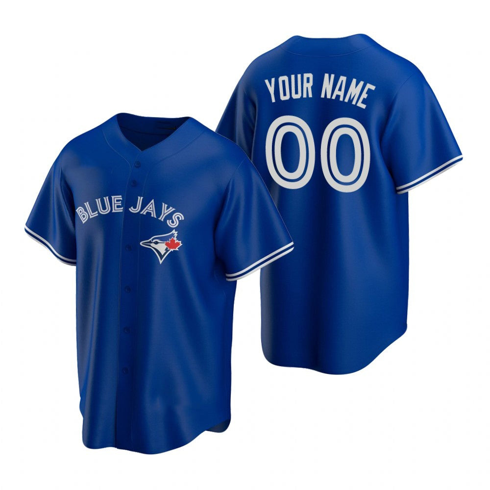 Custom Toronto Blue Jays Royal RONA Stitched Cool Base Jersey