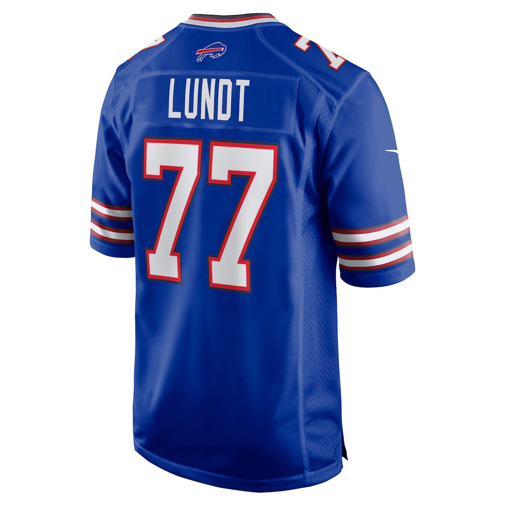 B.Bills #77 Chase Lundt Royal RONA Team Game Jersey