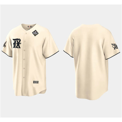 Texas Rangers Blank Cream RONA 2023 World Series City Connect Stitched Jersey