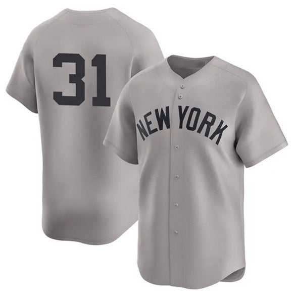 New York Yankees #31 Cam Schlittler Gray RONA 2026 Road Limited Stitched Jersey 2
