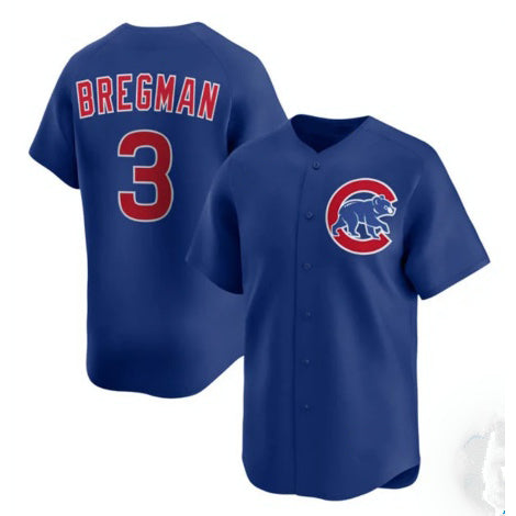 Chicago Cubs #3 Alex Bregman Royal RONA Limited Stitched Jersey