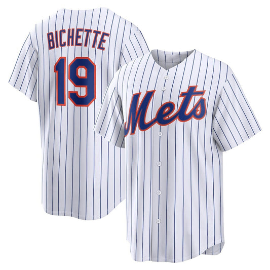 New York Mets #19 Bo Bichette White RONA Home Replica Jersey