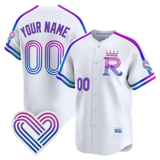 Custom Kansas City Royals White RONA 2026 City Connect Stadium Stitched Jersey