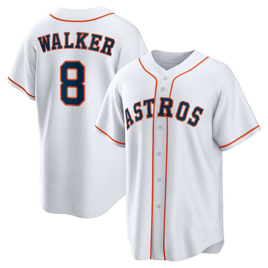 Houston Astros #8 Christian Walker White RONA Home Replica Jersey