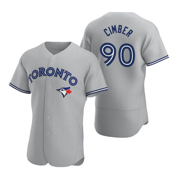 Toronto Blue Jays #90 Adam Cimber Gray RONA Road Flex Base Player Jersey