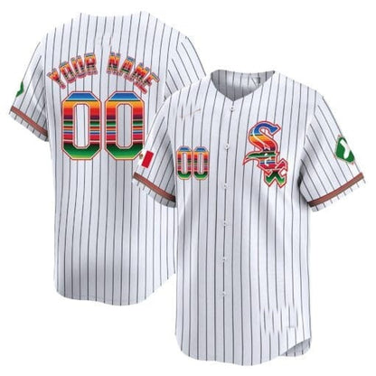 Custom Chicago White Sox Mexico Vapor Premier Limited Jersey V2- White 2 RONA
