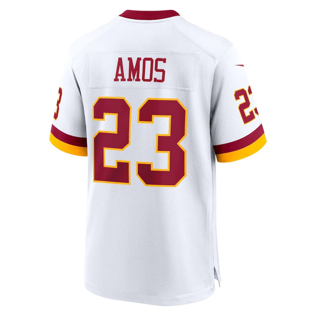 W.Commanders #23 Trey Amos White RONA Game Jersey