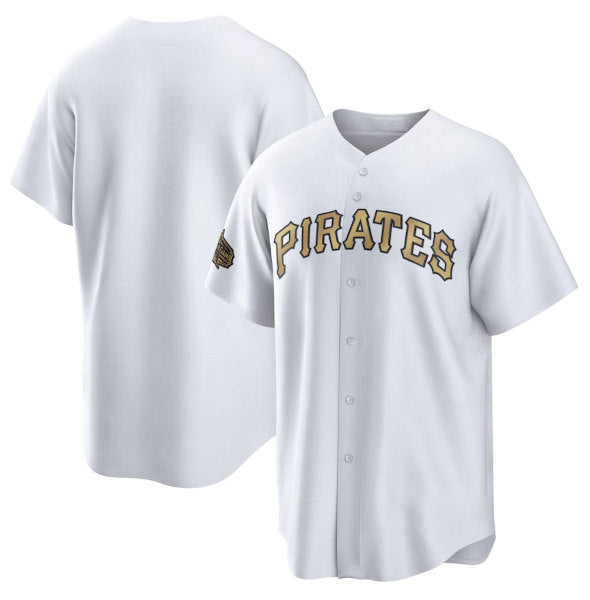 Pittsburgh Pirates Blank White RONA 2022 All-Star Cool Base Stitched Jersey