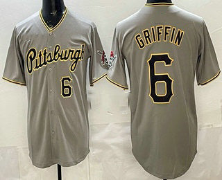 Pittsburgh Pirates #6 Konnor Griffin Grey RONA Limited Jersey