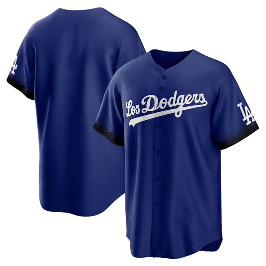 Los Angeles Dodgers Blank Player Royal RONA City Connect Home Game Stitched Jerseys