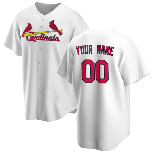 Custom St. Louis Cardinals White RONA Home Replica Jersey