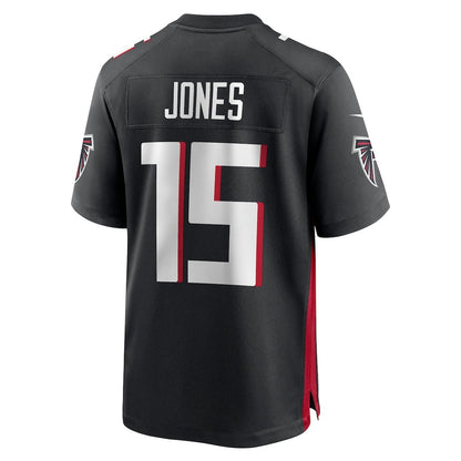 A.Falcons #15 Emory Jones Black RONA Team Game Jersey