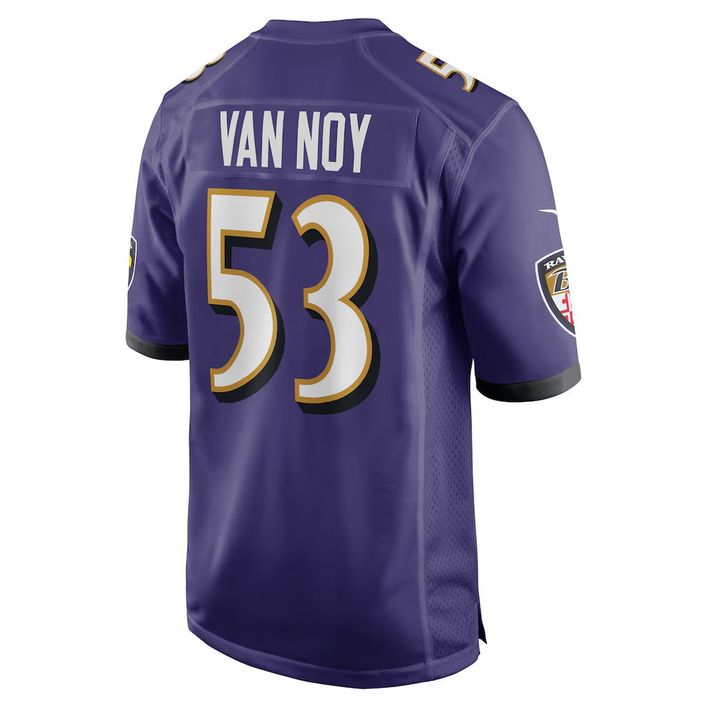 B.Ravens #53 Kyle Van Noy Purple RONA Team Game Jersey