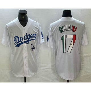 Los Angeles Dodgers #17 Shohei Ohtani Mexico White RONA Cool Base Stitched Jerseys
