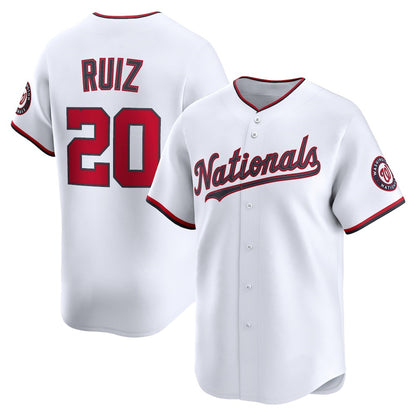 Washington Nationals #20 Keibert Ruiz White RONA Home Limited Player Jersey