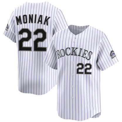 Colorado Rockies #22 Mickey Moniak White RONA Home Limited Stitched Jersey
