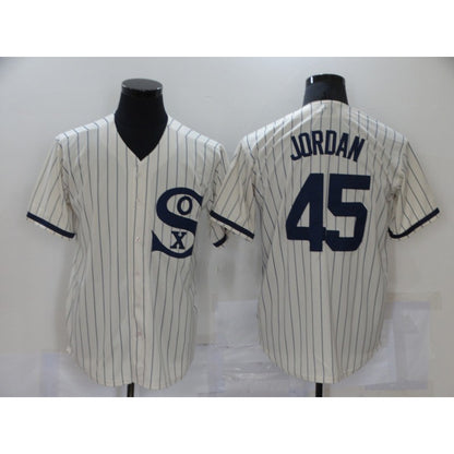 Chicago White Sox #45 Michael Jordan 2021 Cream Navy RONA Field of Dreams Name Flex Base Stitched Jersey