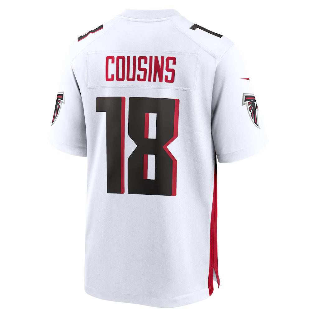 A.Falcons #18 Kirk Cousins White RONA Game Player Jersey
