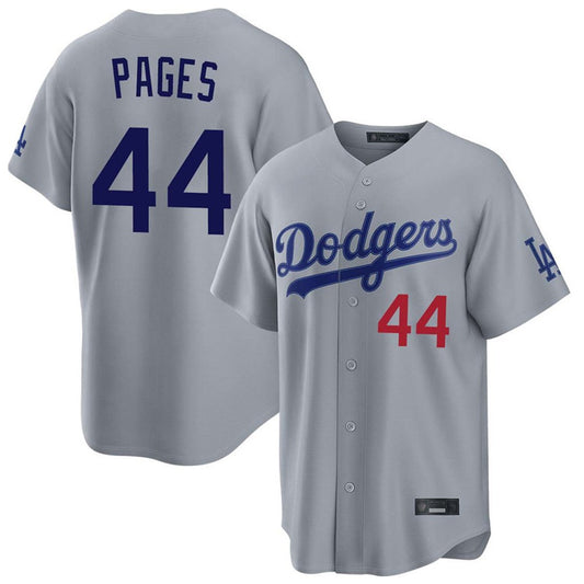 Los Angeles Dodgers #44 Andy Pages Player Gray RONA Game Home Stitched Jerseys