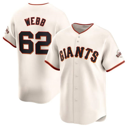 San Francisco Giants #62 Logan Webb Cream RONA Cool Base Stitched Jersey