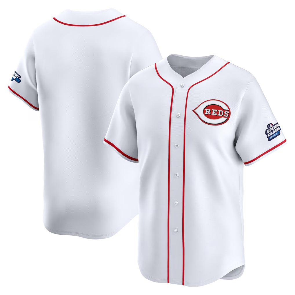 Cincinnati Reds White RONA 2025 Speedway Classic Home Limited Jersey