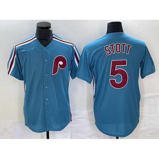 Philadelphia Phillies #5 Bryson Stott Blue RONA Cool Base Stitched Jersey