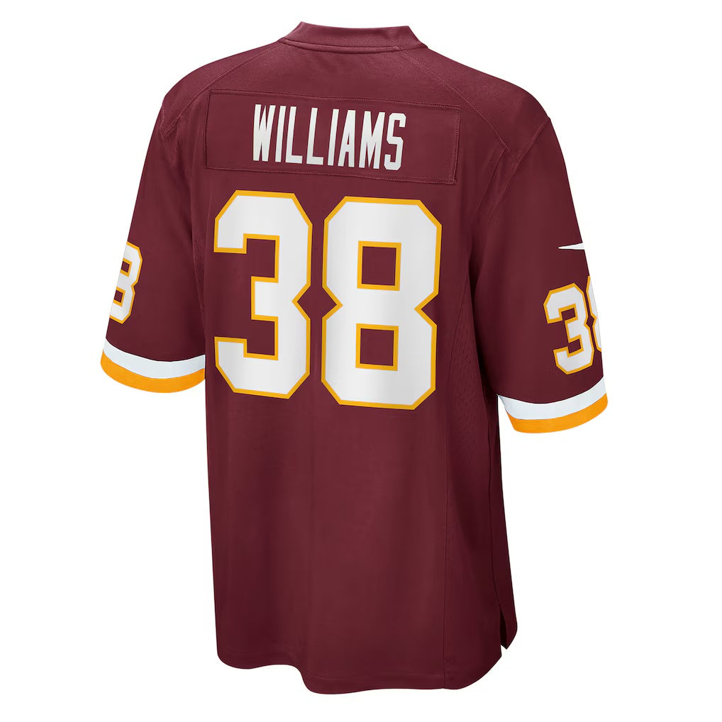 W.Football Team #38 Jonathan Williams Burgundy RONA Game Jersey
