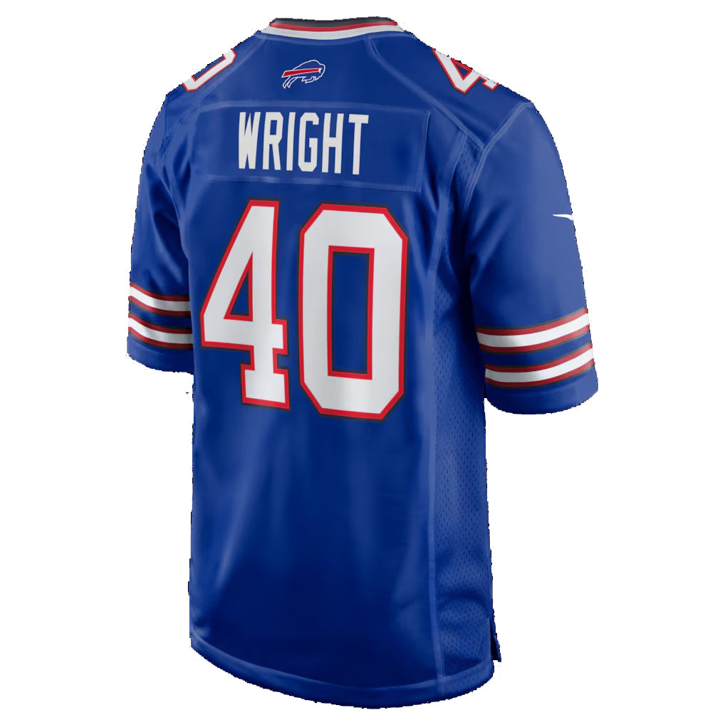 B.Bills #40 Matthew Wright Royal RONA Team Game Jersey