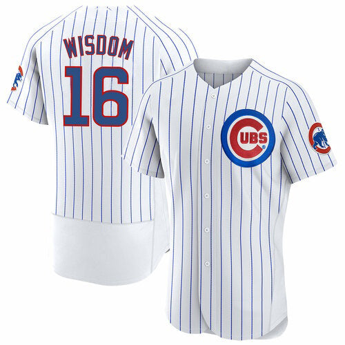 Chicago Cubs #16 Patrick Wisdom White RONA Flex Base Stitched Jersey